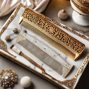 Handmade High Quality Viking Buffalo Bone <b>Hair</b> Comb Carved Flower <b>Style</b> India Agate Natural Bone <b>Head</b> Massage Scraping Bone Comb - Product Image 4