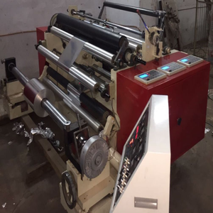 Lwq 1-a-1300 ngang nhôm lá SLITTER điều kiện mới với Siemens PLC động cơ bơm bánh răng mang rạch Rewinder - Product Image 1