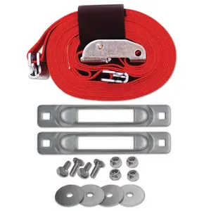 Kit de anclaje de amarre de correa de plataforma rodante de madera individual E-Track de 2 pulgadas x 16 pies Cam 3000 LB a los mejores precios