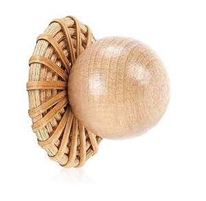 Tiradores de cajón de ratán de alta calidad, tirador de muebles de armario, tirador de puerta de armario de cocina, herrajes para muebles de India - Product Image 5