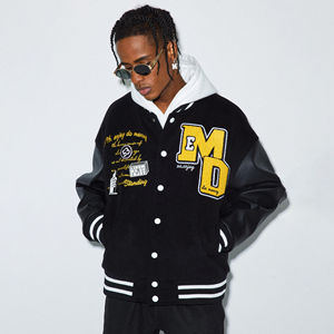 Vestes en gros, respirantes, grandes tailles, veste pour homme, veste de baseball universitaire personnalisée, veste universitaire pour homme - Product Image 1