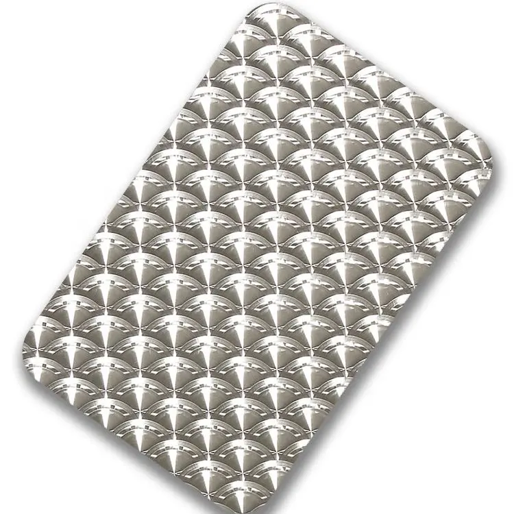 ASTM Plate Decorative Perforated 304 Stainless Steel Pattern Embossed Checkered Stainless Steel Customize BV 316 Steel Acero 304