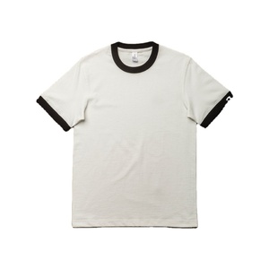 Custom <b>Blank</b> T Shirt for Men Cotton Polyester Heavy <b>Weight</b> Ringer T-shirt Ringer Sleeve Round Neck Casual Wear Color Block - Product Image 1