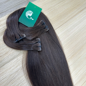 100% cinta de cabello humano dibujada doble cruda vietnamita extensión de cabello cinta Natural de alta calidad en extensión de cabello - Product Image 2