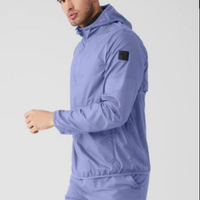 Nouveau Style Hommes Mode Spandex/Polyester Toile Mince Col Coupe-Vent Veste avec Poche Multimédia Haute Qualité Pas Cher Prix