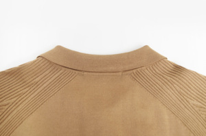 Maglione Marrone Personalizzabile ODM per <span class=keywords><strong>Uomo</strong></span>, 100% Cotone Lavorato a Maglia, <span class=keywords><strong>Manica</strong></span> Corta, Stile Maturo - Product Image 4