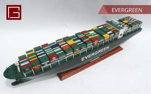 Gia Nhien Fabricant Approuvé Conception Personnalisée quantité minimale de commande Bas Navires Commerciaux Evergreen MODÈLE DE BATEAU EN BOIS _ ARTISANAT EN BOIS - Product Image 4