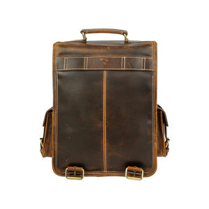 Mochila impermeable de cuero de alta calidad para hombres de viaje de lujo de diseñador universitario - Product Image 5