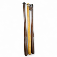 Bate de Béisbol Clásico Retro Geoffrey de WECARE, Madera Blanca, Duradero, 0.5 kg, 2.3 Pulgadas de Diámetro, Estilo Vintage, Color Bronceado, de 1 Pieza, para Decoración