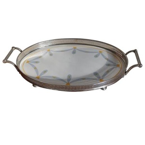 <b>Round</b> Shape Dinner <b>Table</b> Top Food Breakfast Server Dishes Serving <b>Tray</b> Solid <b>Tray</b> For Dinner <b>Table</b> Top Server <b>Tray</b> Hotel Wedding - Product Image 1