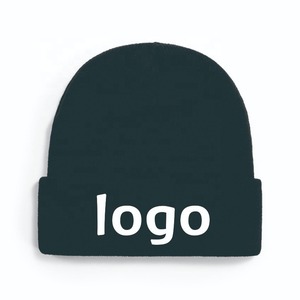 Gorro de mezcla de lana de alta calidad, gorro liso de invierno de algodón 100%, aplicable a diario con patrón de puntos y lazos, venta al por mayor - Product Image 1