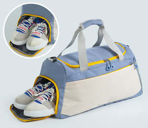กระเป๋าออกกำลังกายกันน้ำขนาดกะทัดรัดน้ำหนักเบาพร้อมที่เก็บรองเท้ากระเป๋ายิมขนาดใหญ่สำหรับผู้รักการออกกำลังกายสำหรับการเดินทางและโรงยิม - Product Image 6