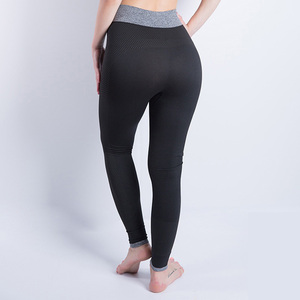 Mallas deportivas de poliéster de cintura alta para mujer Diseño de malla de cintura media Scrunch Butt Seamless Push Gym Yoga Nuevo estilo Verano - Product Image 5