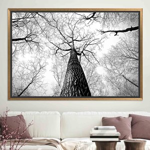 Forest Serenity: Printed <b>Canvas</b> Art <b>for</b> Rustic Farmhouse Decor,GOLD <b>FRAMED</b> <b>CANVAS</b> - Product Image 1