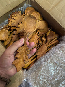 Rustic Handmade Wooden <b>Spoon</b> Vietnam Natural Hardwood Durable Utensil For Serving Rice <b>Soup</b> Stew Stir Fry In Home & Restaurants - Product Image 2