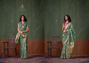Designer Traditional Paithani Silk Saree Beautifully Woven Pakistani Style for Wedding Parties - Product Image 2