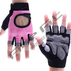 Léger sur mesure en cuir demi-doigt Gym gants d'haltérophilie hommes femmes Fitness entraînement forte adhérence respirant entraînement - Product Image 3