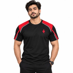 T-shirt pour homme respirant, vêtement décontracté pour l'été, tissu en coton léger, coupe décontractée, manches courtes - Product Image 1