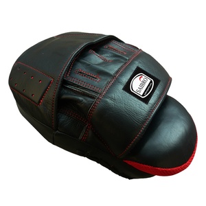 นวมเป้าชกมวยหนังวัวหนัง PU ทนทานเครื่องมือฝึกศิลปะการต่อสู้แบบมืออาชีพ - Product Image 1