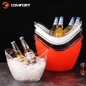 champagne vodka led plastic ice bucket for bar