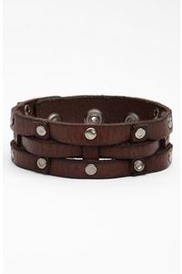 สร้อยข้อมือโลโก้แบบกำหนดเองเทรนด์แฟชั่นสร้อยข้อมือหนังกว้างสร้อยข้อมือตัวอักษรสีโรสโกลด์สุดสร้างสรรค์ - Product Image 3