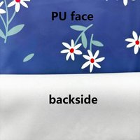 Imperméable pour enfants en tissu synthétique PU sans PFAS, résistant à la pluie, avec impression personnalisée et élastique