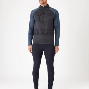 Chemise d'équitation pour homme avec tissu respirant évacuant l'humidité, idéale pour l'entraînement au travail en ranch et l'équitation sur sentier, meilleure qualité - Product Image 1
