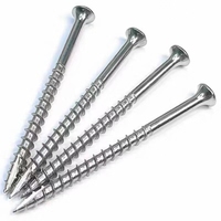 Vis à bois pour terrasse en acier inoxydable Métrique ST6 ST8 ST10 Tête fraisée à empreinte Torx avec bride Grade A2-70/A4-80 Modèle DIN Haute précision