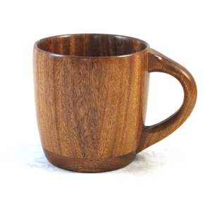 Taza de Madera Hecha a Mano Más Vendida, Taza de Madera Natural Portátil para Café, Té y Leche, Disponible para la Venta desde India - Product Image 5