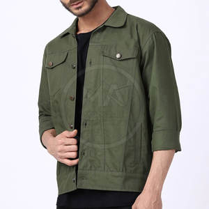 Chaqueta vaquera para hombre al mejor precio, chaqueta vaquera teñida lisa, chaqueta vaquera de color personalizada cómoda, chaqueta de invierno a la venta - Product Image 3