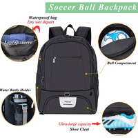 Bolsa de deporte de fútbol impermeable de alta calidad logotipo personalizado deporte baloncesto mochila bolsa de deporte