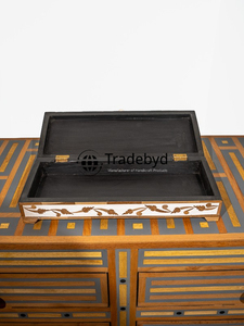 Luxury bone inlay and mop inlay <b>box</b> for jewelry storage handcrafted premium organizer with elegant decor appeal Tradebyd - Product Image 4