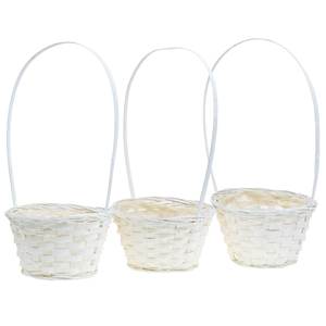 High Quality 100% Handmade Easter <b>Basket</b> <b>with</b> <b>Handle</b> Natural Bamboo Multi-Purpose Storage <b>Basket</b> Handicraft From Vietnam - Product Image 1