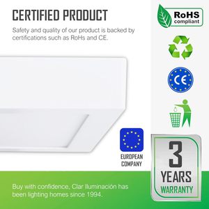 CLAR-20W Bề Mặt Gắn Nhôm LED Trần Ánh Sáng Hiện Đại Cho Nhà Bếp Phòng Tắm 3-Năm Bảo Hành Hiệu Quả Chiếu Sáng Trang Trí - Product Image 3
