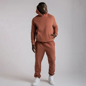 Chándal de algodón 100% para hombre, venta al por mayor, producto de buena calidad, ropa de gimnasio, chándal transpirable de talla grande para hombre - Product Image 4