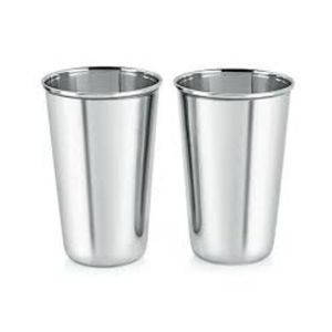 Vaso de cristal de acero inoxidable para cocina, vaso de Metal para el interior, producto de oferta para comprador comercial, Material ecológico, origen de la India - Product Image 1