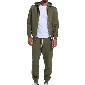 Chándales Personalizados para Hombre de Alta Calidad con Cremallera, Ropa Deportiva Informal para Gimnasio y Correr, Logotipo de Impresión Personalizado a la Moda, 100% Algodón, Talla Grande - Product Image 1