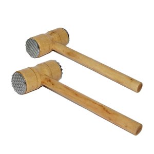 İBİCO-024 (doppia testa in metallo) maschera in legno e battitori di carne * 144 - Product Image 1