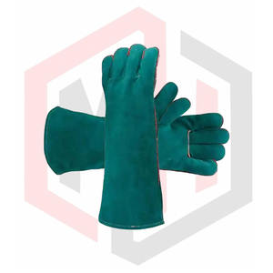 Guantes de seguridad laboral para hombres personalizados de alta calidad Guantes de soldadura de cuero hechos a medida para uso en el trabajo - Product Image 4