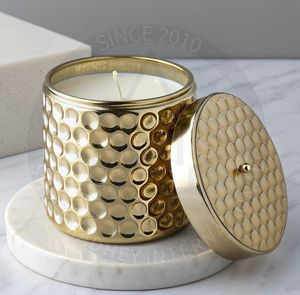 Bougie en métal écologique parfumée, faite à la main, de luxe moderne pour la décoration de la maison, du bureau et de l'hôtel pour Pâques et la Saint-Valentin - Product Image 1
