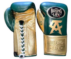 Gants de boxe d'entraînement personnalisés de haute qualité, gants en cuir véritable de qualité supérieure, protège-tête et protège-aine en EVA PU, prix de gros, No Life Boxing - Product Image 1