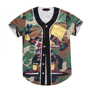 Ensembles de maillots de baseball multi-couleurs à conception personnalisée Unisex Quick Dry Breathable 100% Organic Cotton Practice Training - Product Image 4