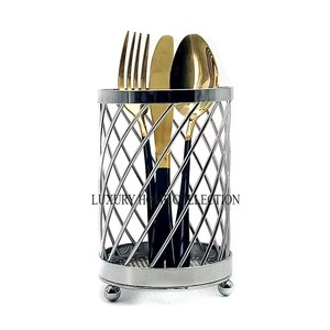 Porte-couverts en bois durable avec un style moderne et des compartiments élégants pour un rangement pratique des ustensiles - Product Image 6