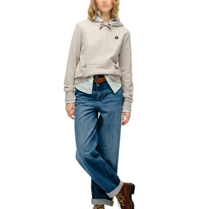 Custom Low MOQ Wholesale Women Pullover Hoodies Cotton Fleece Streetwear Custom OEM Private <b>Label</b> Supplier USA style Hoodies - Product Image 4