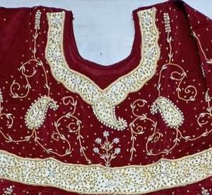 Designer moderne non cousu brodé à la main belle tenue de fête de qualité supérieure costumes indien mode avant style traditionnel soie - Product Image 2