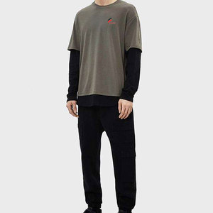 Camisa de doble capa personalizada para hombre Camisa de doble capa de la mejor calidad para hombre Camisa de doble capa de diseño más popular - Product Image 2