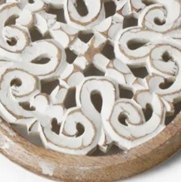Plato de madera decorativo al mejor precio para servir comida, restaurante, Hotel, Fiesta en casa, boda, otras placas de Metal duraderas, platos - Product Image 4