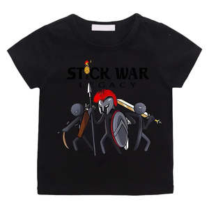 Camiseta de Algodón 100% de Alta Calidad para Niños, Estilo Casual, con Estampado de Logotipo, Diseño Occidental, Jersey Largo para Niños - Product Image 3
