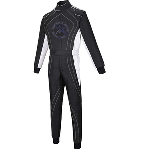 Tenue de karting sportswear personnalisée-Ensembles de course de moto bleu/blanc/noir grande taille taille sur mesure - Product Image 1