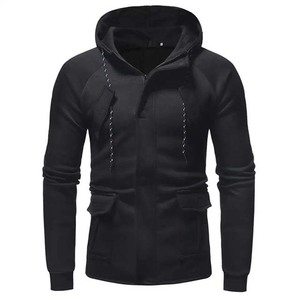 100% coton respirant vêtements pour hommes sweats à capuche nouveau Style de mode fermeture éclair avec poche OEM personnalisé basiques homme sweats à capuche - Product Image 3